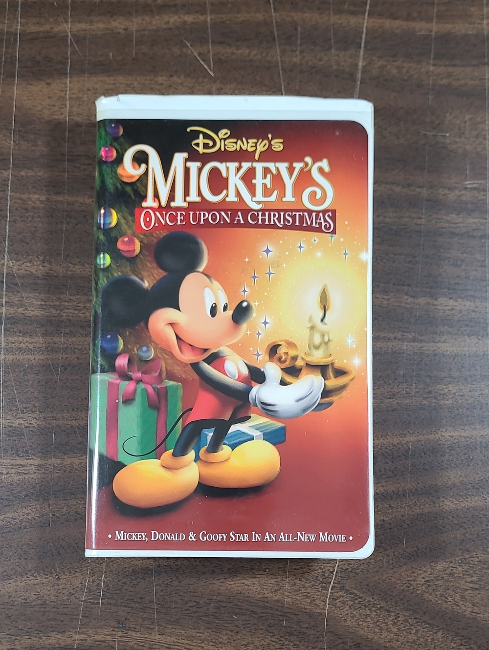 Disney Mickey's Once Upon a Christmas VHS Movie in Clamshell